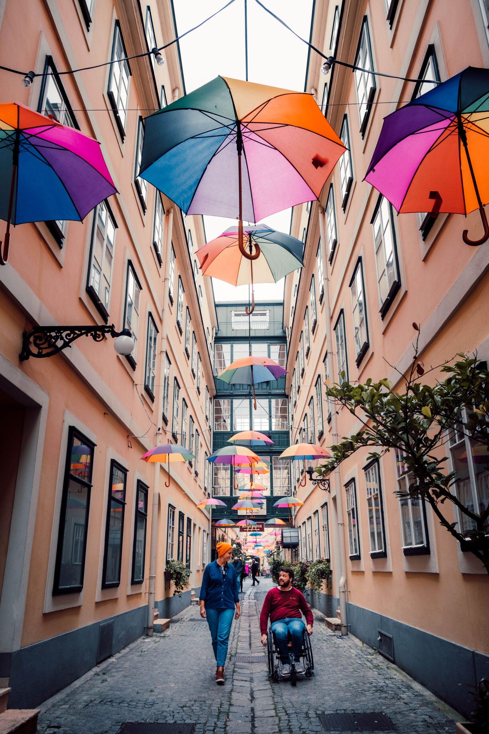 vienne rue parapluies